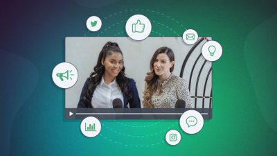 b2b video marketing graphic with icons